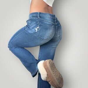 Vintage Phat Fashions Silver Label Womens Low Rise Bootcut Jeans Y2K Stretch 7